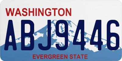 WA license plate ABJ9446