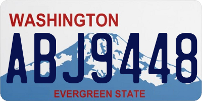 WA license plate ABJ9448