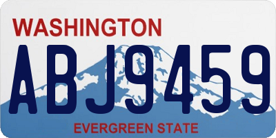 WA license plate ABJ9459