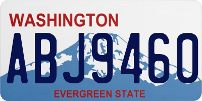WA license plate ABJ9460