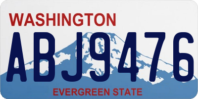 WA license plate ABJ9476
