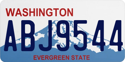 WA license plate ABJ9544