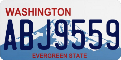 WA license plate ABJ9559