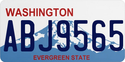 WA license plate ABJ9565