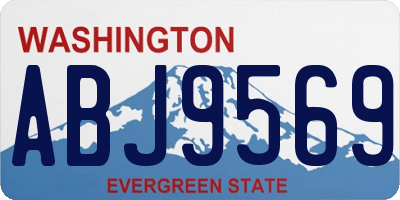 WA license plate ABJ9569