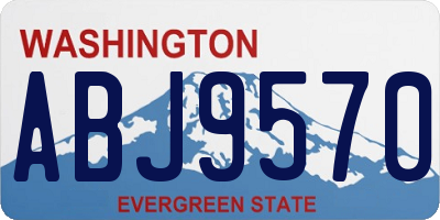 WA license plate ABJ9570