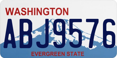 WA license plate ABJ9576