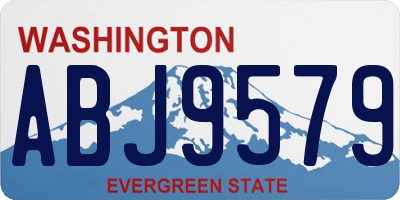 WA license plate ABJ9579