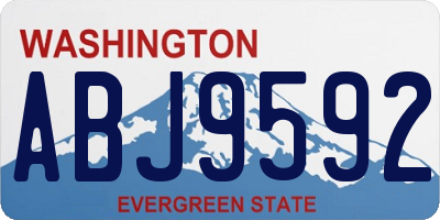 WA license plate ABJ9592