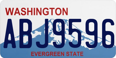 WA license plate ABJ9596