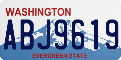 WA license plate ABJ9619