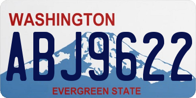 WA license plate ABJ9622
