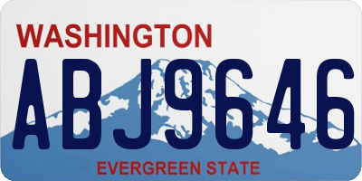 WA license plate ABJ9646