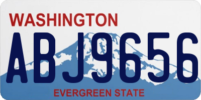 WA license plate ABJ9656