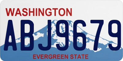 WA license plate ABJ9679