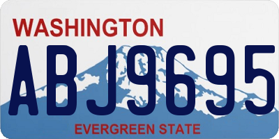 WA license plate ABJ9695