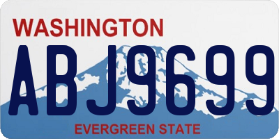 WA license plate ABJ9699