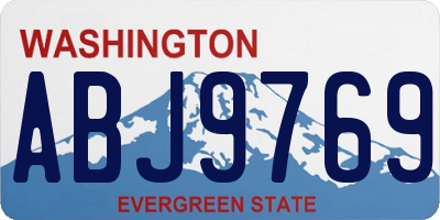 WA license plate ABJ9769