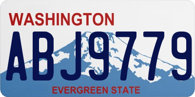 WA license plate ABJ9779