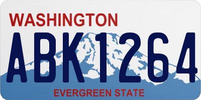 WA license plate ABK1264
