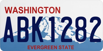 WA license plate ABK1282