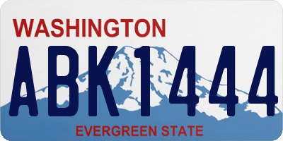 WA license plate ABK1444