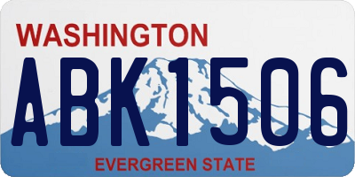 WA license plate ABK1506