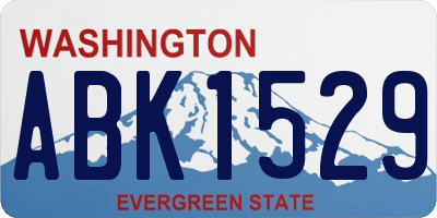 WA license plate ABK1529
