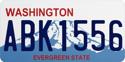 WA license plate ABK1556