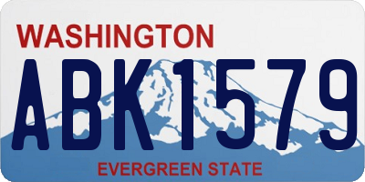 WA license plate ABK1579