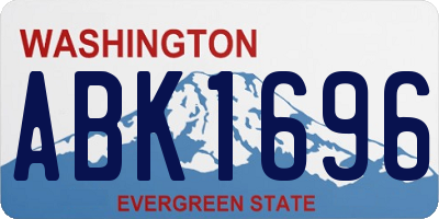 WA license plate ABK1696