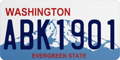 WA license plate ABK1901