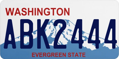 WA license plate ABK2444