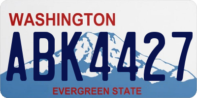WA license plate ABK4427