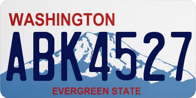 WA license plate ABK4527