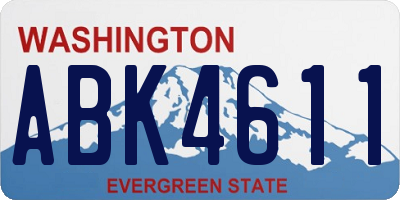 WA license plate ABK4611