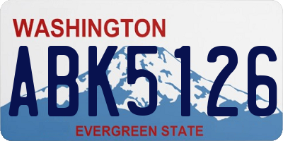 WA license plate ABK5126