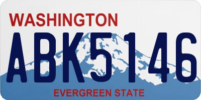 WA license plate ABK5146