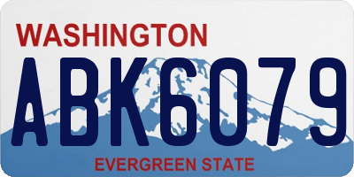 WA license plate ABK6079