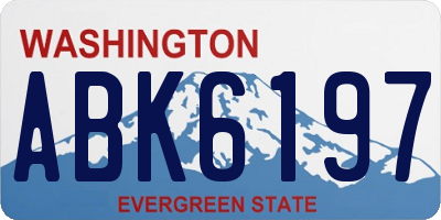WA license plate ABK6197