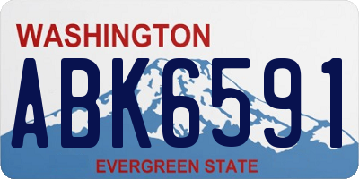 WA license plate ABK6591