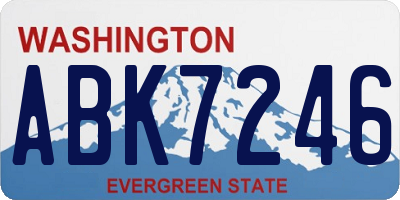 WA license plate ABK7246