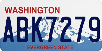 WA license plate ABK7279