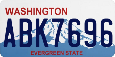 WA license plate ABK7696