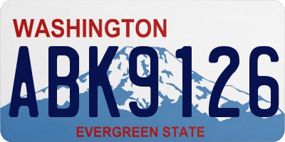 WA license plate ABK9126