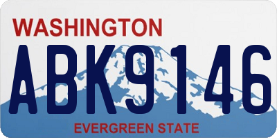 WA license plate ABK9146