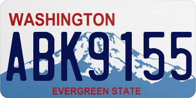 WA license plate ABK9155