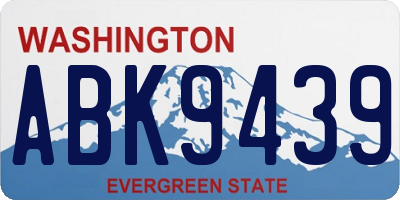 WA license plate ABK9439