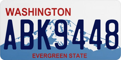 WA license plate ABK9448
