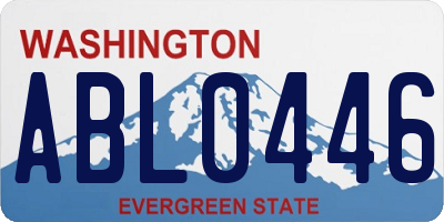 WA license plate ABL0446